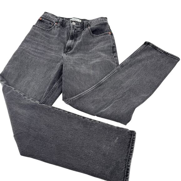 Abercrombie & Fitch The 90's Ultra High Rise Straight Jeans‎ Black Size 26 - Picture 4 of 9